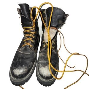 Danner 10400 Logger  Mens 8.5 D Soft Toe Black Boots Leather Goretex